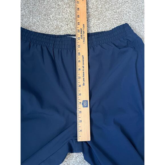 New Balance Blue Athletic Trackpants Pockets Performance Logo Blokecore Large - Picture 12 of 14